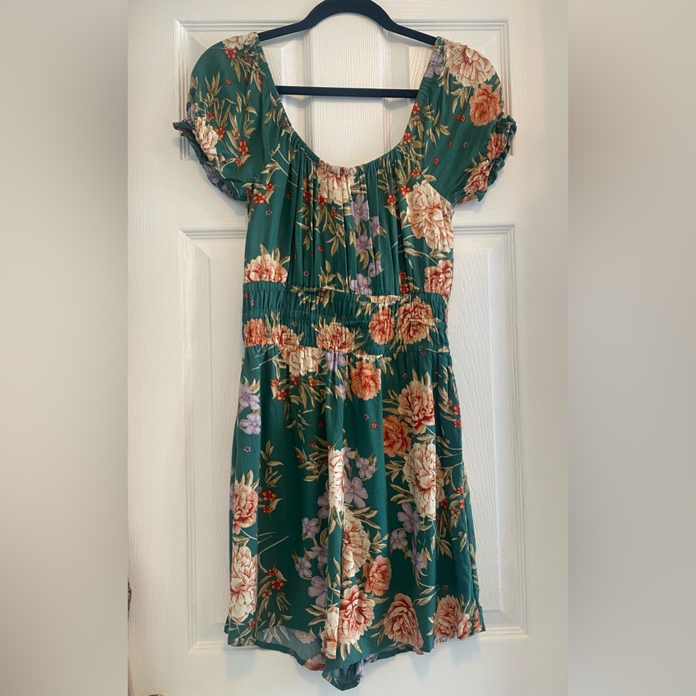 American Eagle Floral Romper